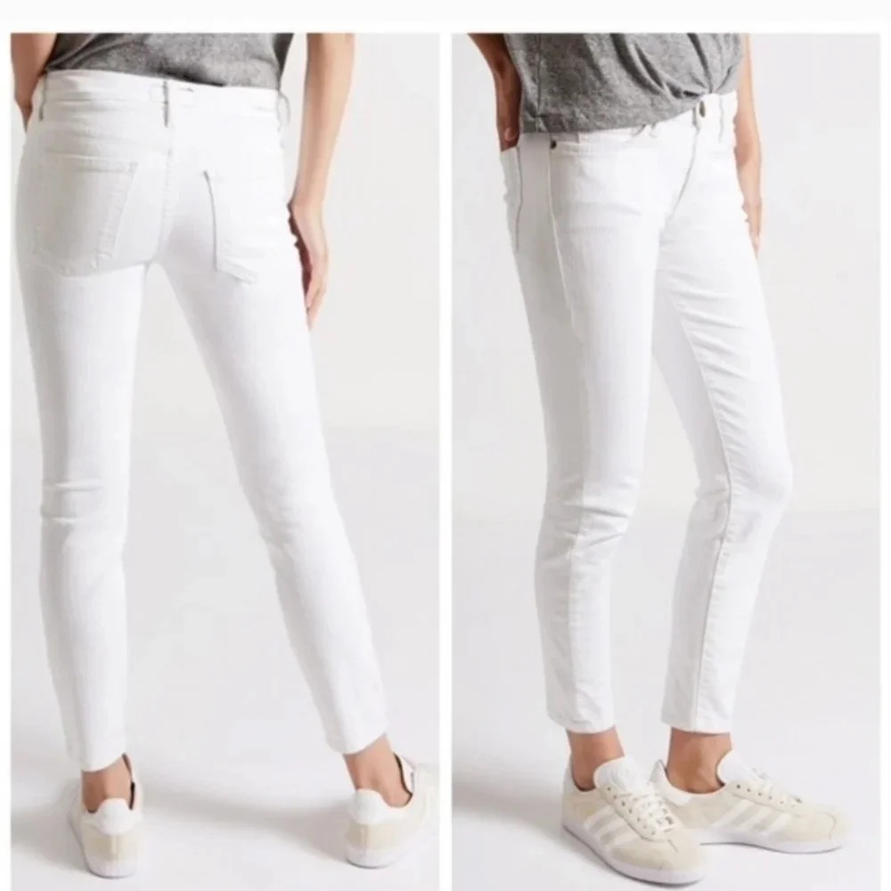 ANTHROPOLOGIE Current/Elliott The High Waist Stiletto Jean in Sugar. Size…